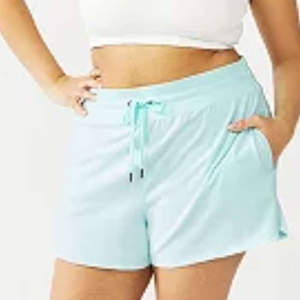 Plus Size Tek Gear® Essential Mid Rise, Drawstring Shorts, Soft Jersey , Size 3X